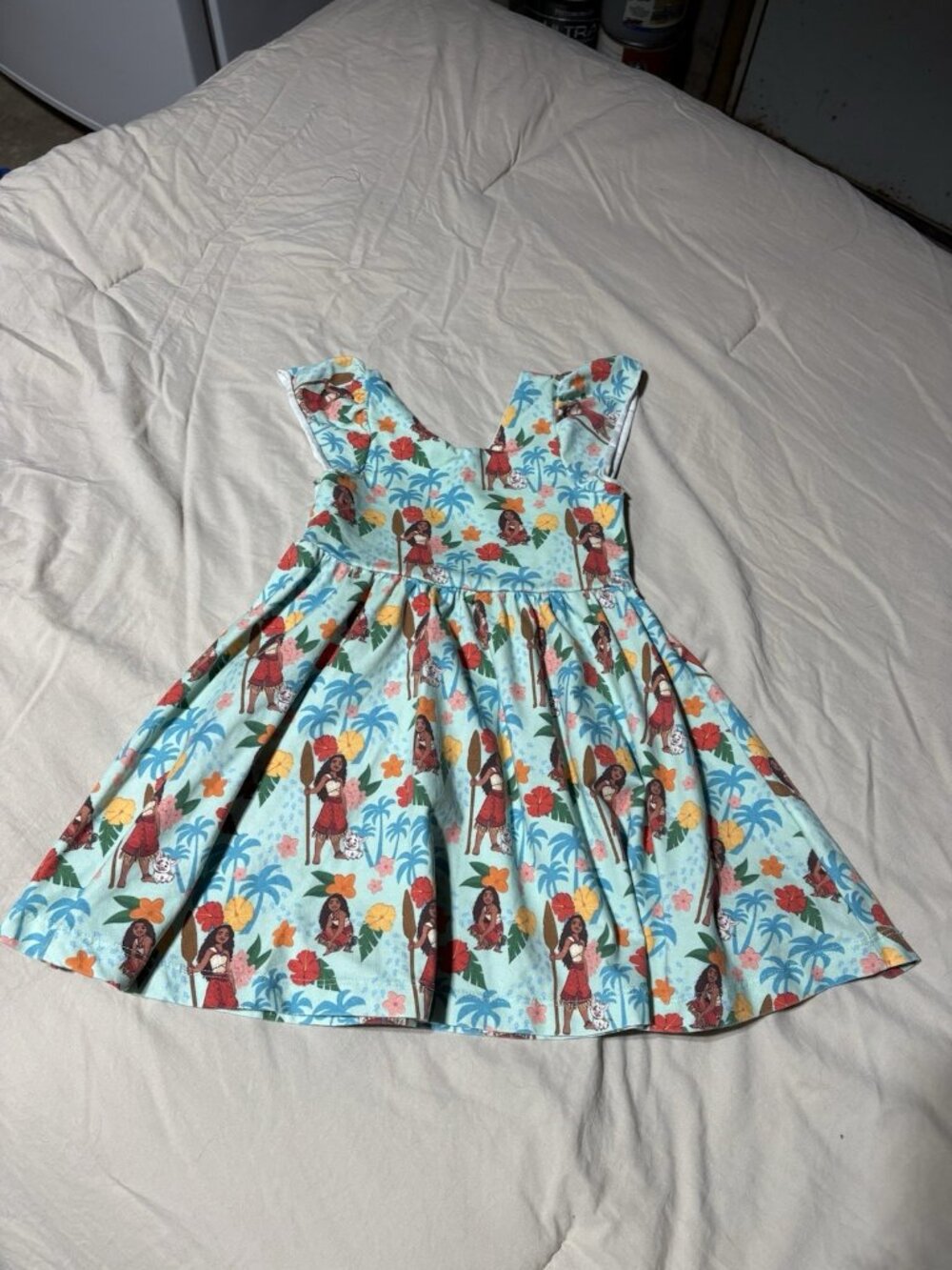 Disney Monica + Andy Organic Cotton Moana fit & flare Dress Girls 3T
